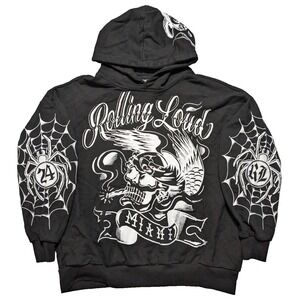 OFFICIAL ROLLING LOUD Web Ripper Hard Rock Stadium Miami 2024 - Men Small Hoodie